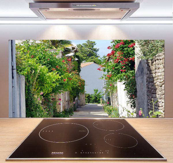Glazen achterwand keuken Bloemensteeg