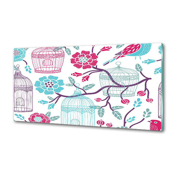 Panel do kuchni Klatki dla ptaków