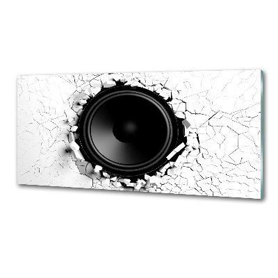 Glazen achterwand keuken Luidspreker