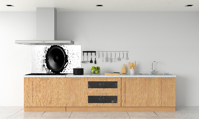Glazen achterwand keuken Luidspreker