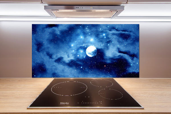 Glazen achterwand keuken Volle maan