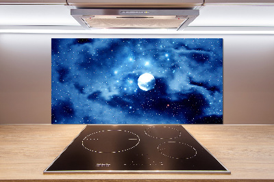 Glazen achterwand keuken Volle maan