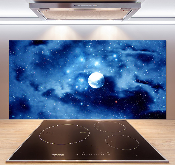 Glazen achterwand keuken Volle maan