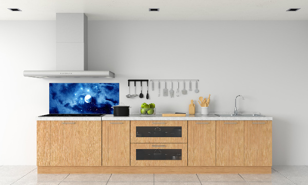 Glazen achterwand keuken Volle maan