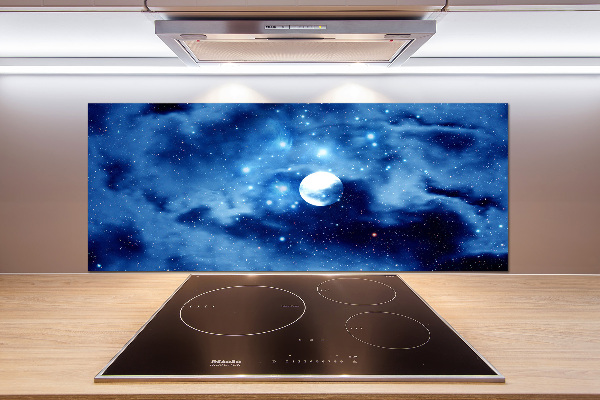 Glazen achterwand keuken Volle maan