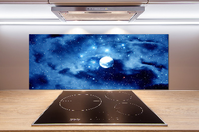 Glazen achterwand keuken Volle maan
