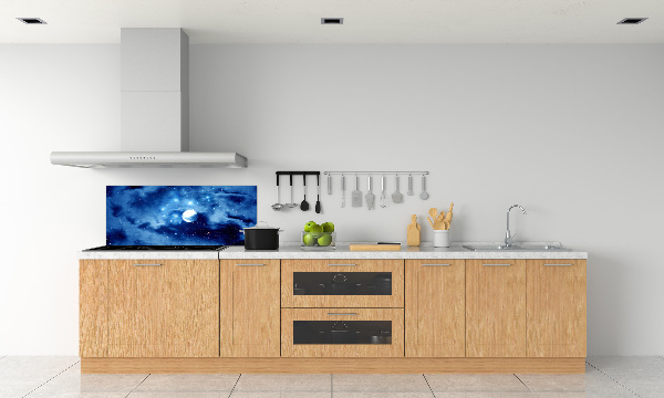 Glazen achterwand keuken Volle maan