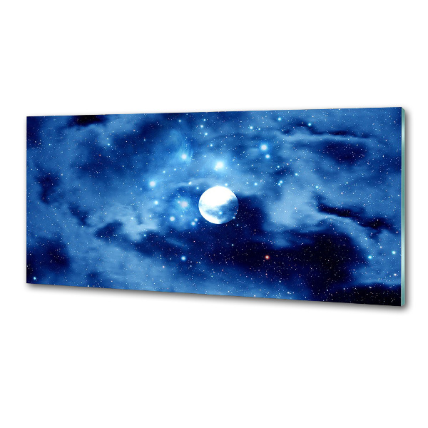 Glazen achterwand keuken Volle maan