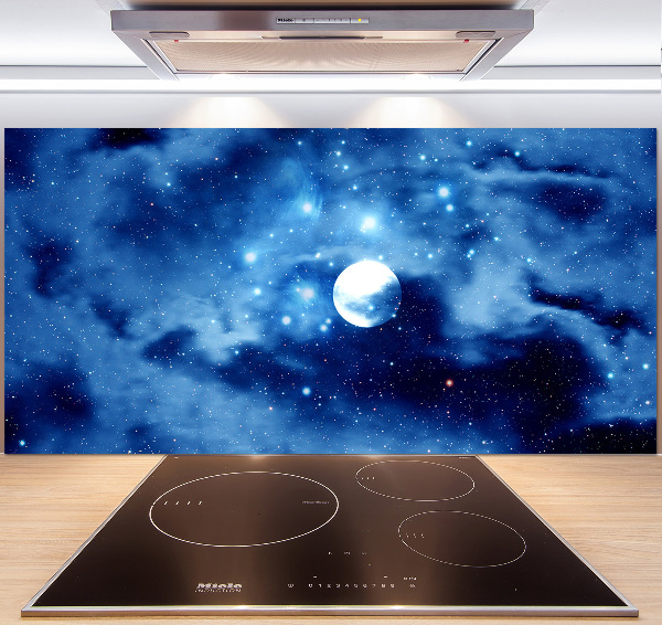 Glazen achterwand keuken Volle maan
