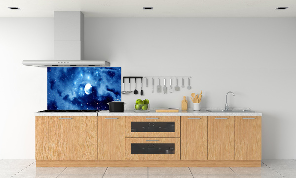 Glazen achterwand keuken Volle maan