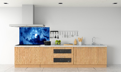 Glazen achterwand keuken Volle maan