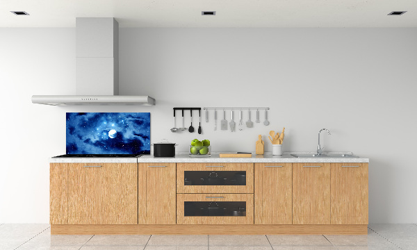 Glazen achterwand keuken Volle maan