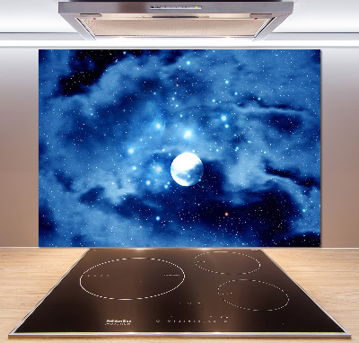 Glazen achterwand keuken Volle maan