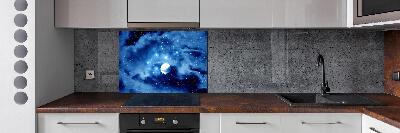 Glazen achterwand keuken Volle maan