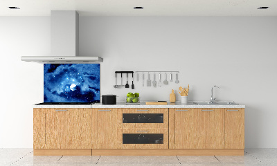 Glazen achterwand keuken Volle maan