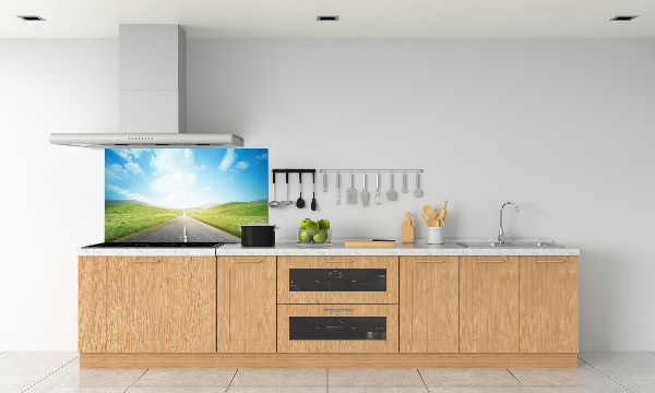 Panel do kuchni Droga przez łąkę