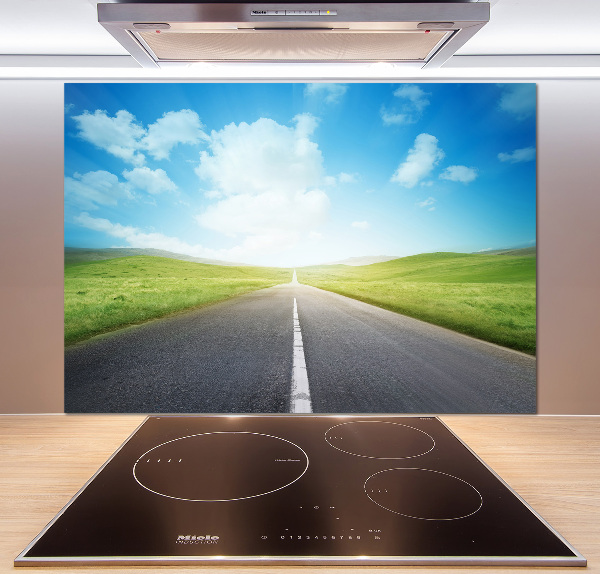 Panel do kuchni Droga przez łąkę