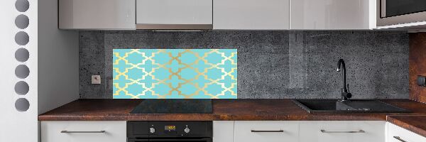 Spatscherm keuken Arabisch patroon