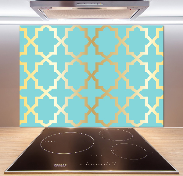 Spatscherm keuken Arabisch patroon