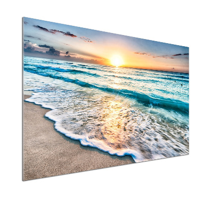 Keuken achterwand Zonsondergangstrand