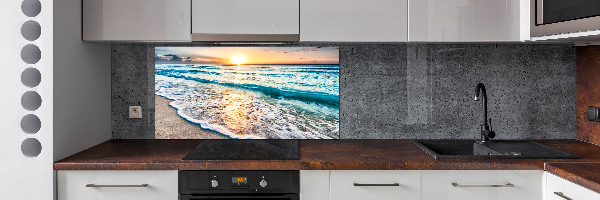 Keuken achterwand Zonsondergangstrand