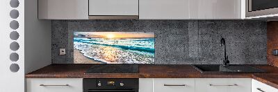 Keuken achterwand Zonsondergangstrand
