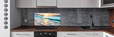 Keuken achterwand Zonsondergangstrand