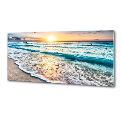 Keuken achterwand Zonsondergangstrand