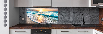 Keuken achterwand Zonsondergangstrand