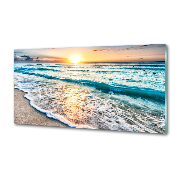 Keuken achterwand Zonsondergangstrand