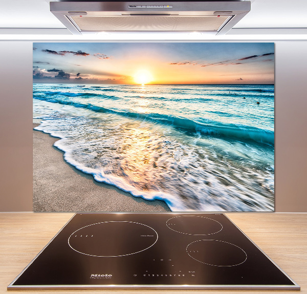 Keuken achterwand Zonsondergangstrand