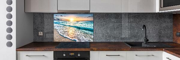 Panel lacobel Zachód słońca plaża