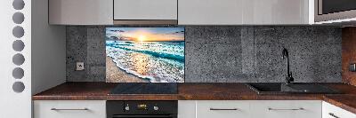 Keuken achterwand Zonsondergangstrand