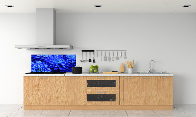 Spatplaat keuken Blauwe aster