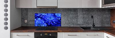 Spatplaat keuken Blauwe aster