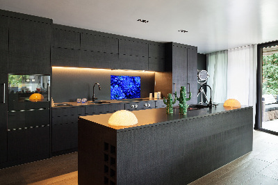 Spatplaat keuken Blauwe aster