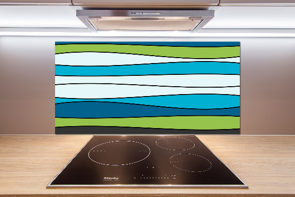 Spatplaat keuken Kleurrijke strepen