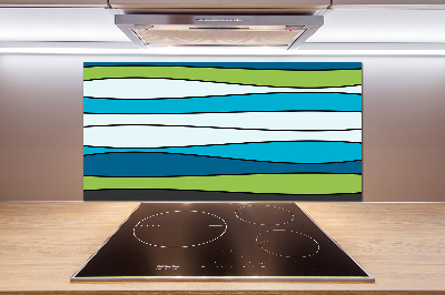 Spatplaat keuken Kleurrijke strepen
