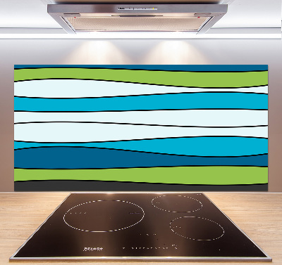 Spatplaat keuken Kleurrijke strepen