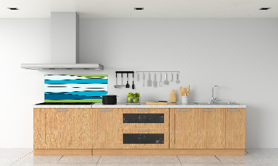 Spatplaat keuken Kleurrijke strepen