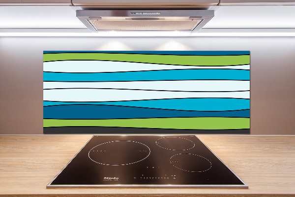 Spatplaat keuken Kleurrijke strepen