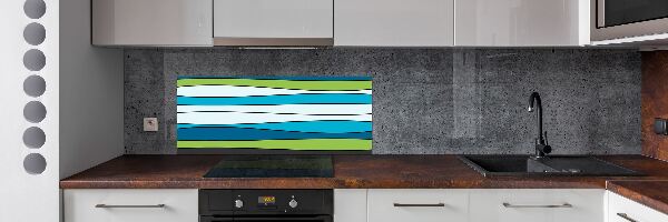 Spatplaat keuken Kleurrijke strepen