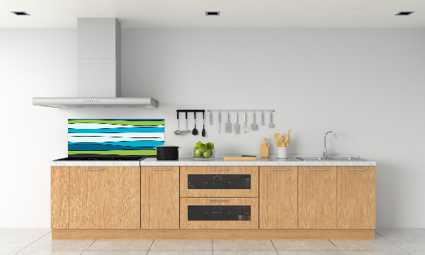 Spatplaat keuken Kleurrijke strepen