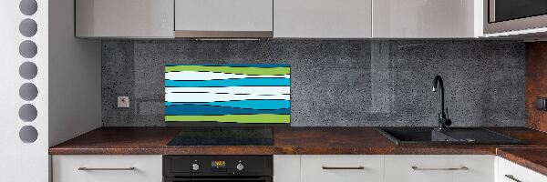 Spatplaat keuken Kleurrijke strepen