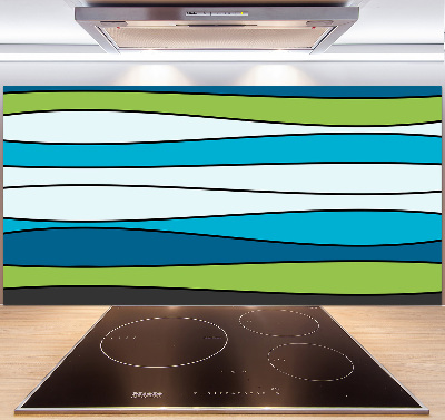 Spatplaat keuken Kleurrijke strepen
