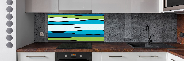 Spatplaat keuken Kleurrijke strepen