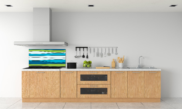 Spatplaat keuken Kleurrijke strepen