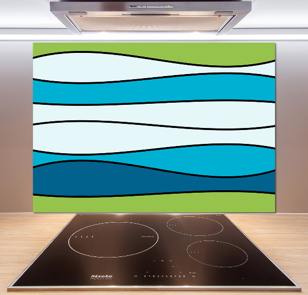 Spatplaat keuken Kleurrijke strepen