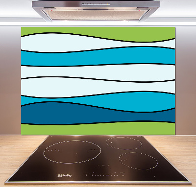 Spatplaat keuken Kleurrijke strepen