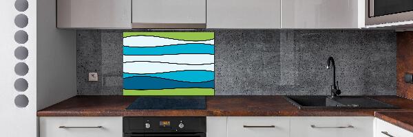 Spatplaat keuken Kleurrijke strepen